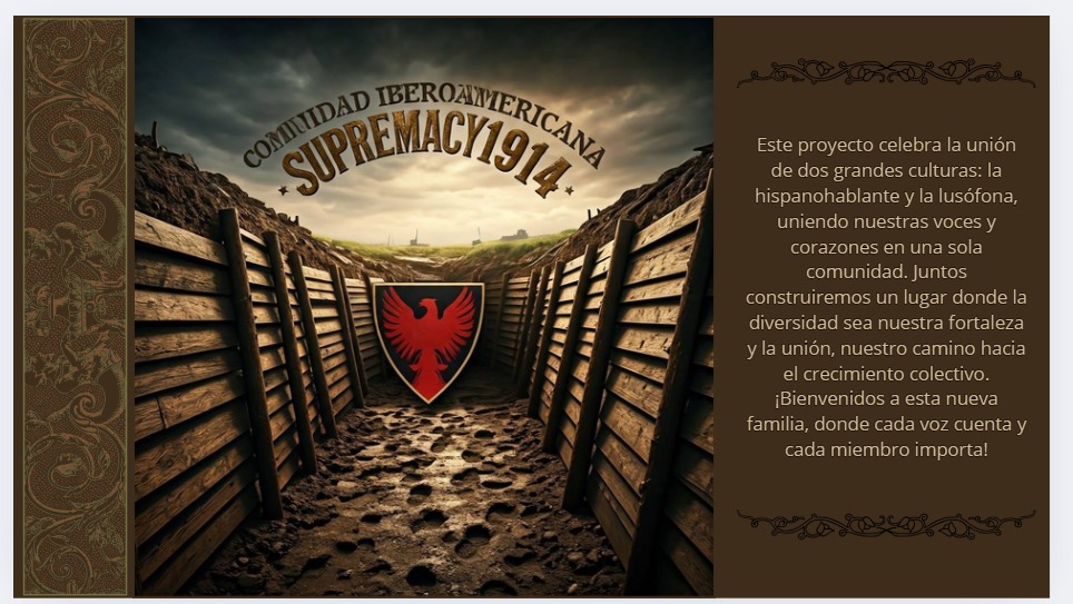 Crisol1914's tweet photo. Buenas con todos, hoy les quiero anunciar la creación de una nueva comunidad hispana-portugués, todos son mas que bienvenidos a formar parte de ella, siempre con respeto a los demás.

https://t.co/GwoM6uBoUc https://t.co/PAVmhaWf84