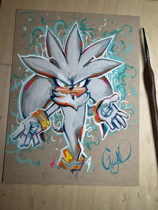 Painted a silver! 