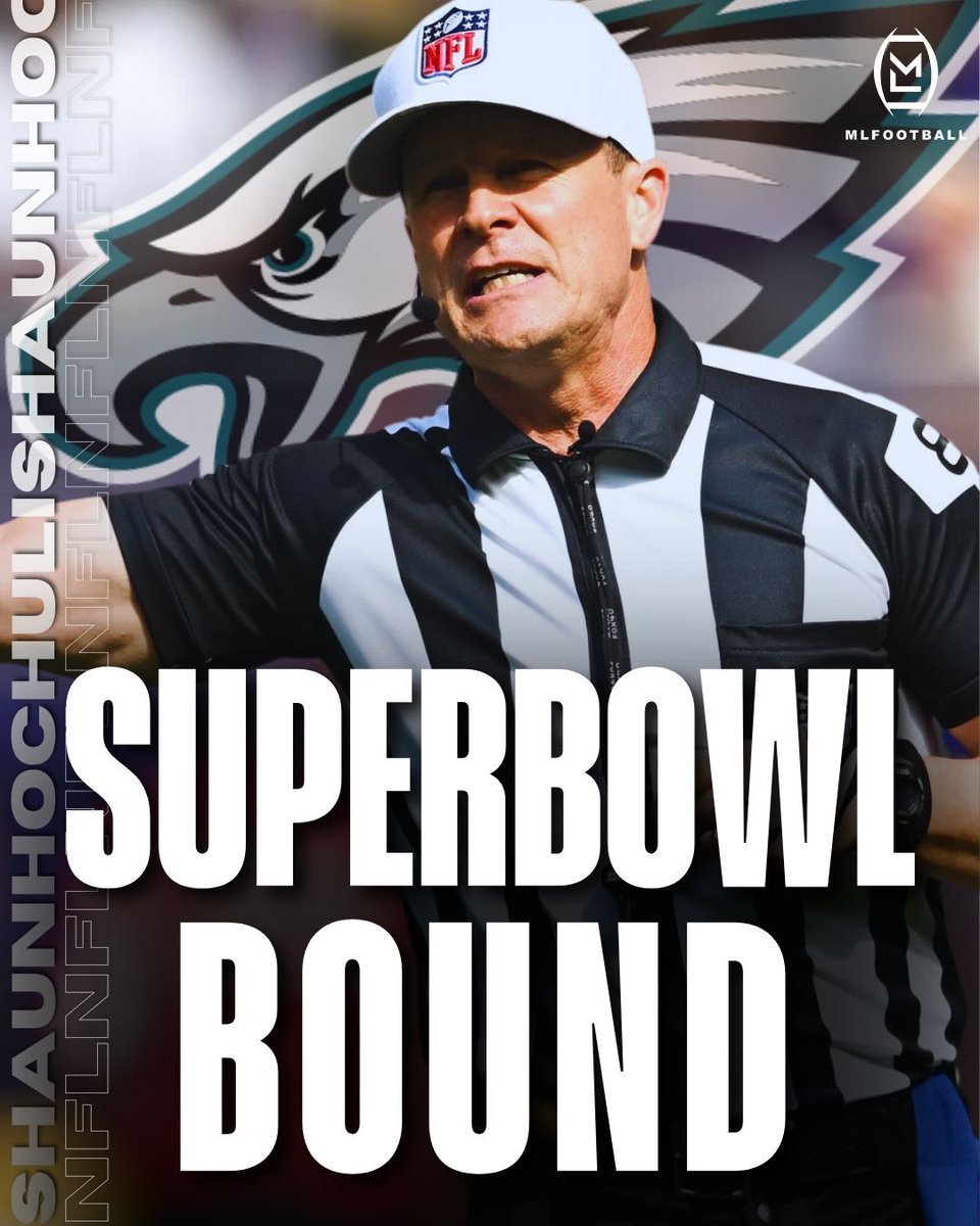 MLFootball's tweet image. CONGRATULATIONS, SHAWN HOCHULI AND THE #EAGLES ARE SUPER BOWL-BOUND.