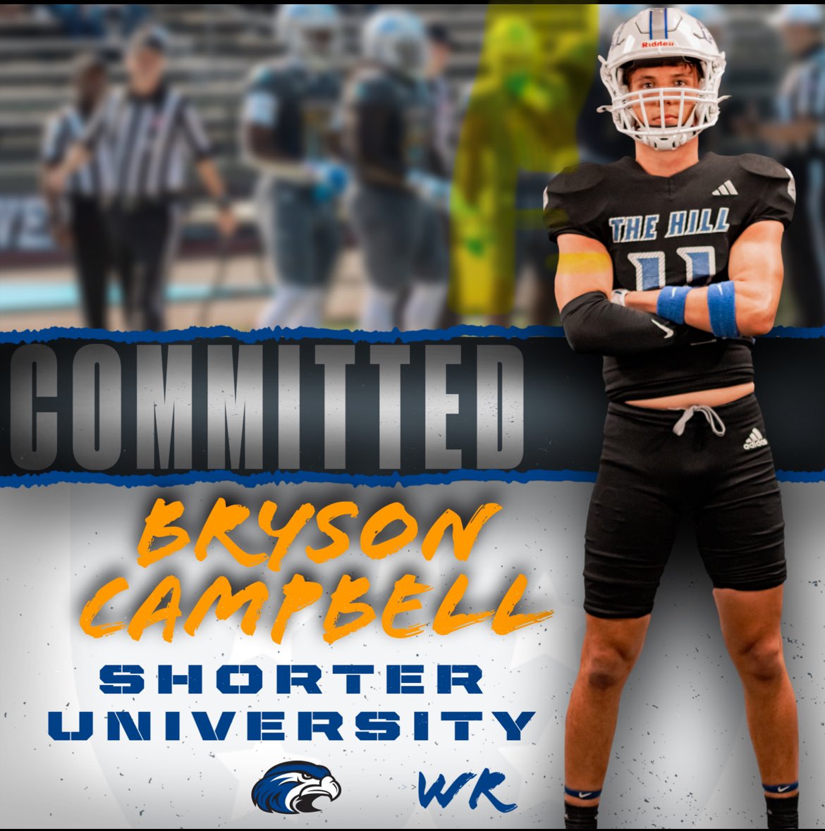 Bryson Campbell (@brysonc2025) on Twitter photo First, I would like to thank all the coaches and schools that have recruited me. Second, I would like to thank my coaches for helping me to get to this point. With that being said , I am 1000% committed to <a href="/Shorter_FB/">Shorter Hawks Football</a> . Go Hawks
<a href="/coachmorrison58/">Zach Morrison</a> @coachstrickWR @SU_Coach_Robles First, I would like to thank all the coaches and schools that have recruited me. Second, I would like to thank my coaches for helping me to get to this point. With that being said , I am 1000% committed to <a href="/Shorter_FB/">Shorter Hawks Football</a> . Go Hawks
<a href="/coachmorrison58/">Zach Morrison</a> @coachstrickWR @SU_Coach_Robles