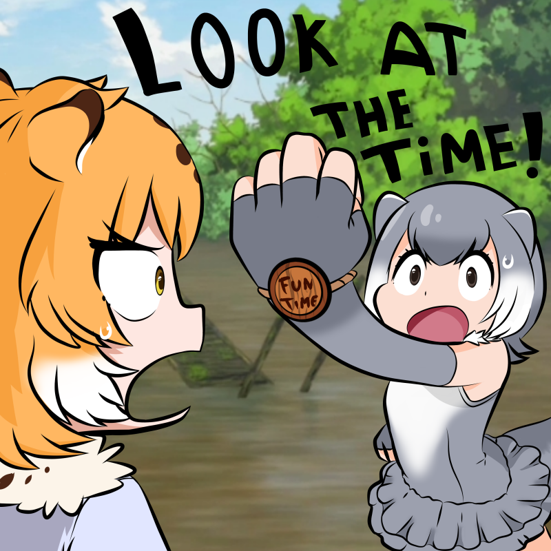 Daek_0's tweet photo. nutria solo quiere divertirse 
#kemonofriends https://t.co/tl9X1XMJ9i
