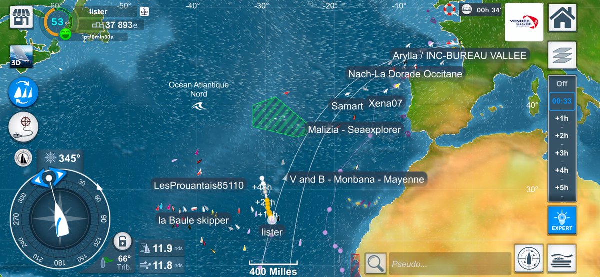 lister148's tweet photo. 00h36
37 893e place.
La prétendue bonne route a viré de manière imprévisible et mon cap aussi.
Mais de meilleurs vents nous attendent plus au nord.
Il ne faut rien lâcher, on garde le cap, et chaque coup de barre nous rapproche du but !
#vendeeglobe2024 #virtualregatta #VR24 https://t.co/6keJvUZioW
