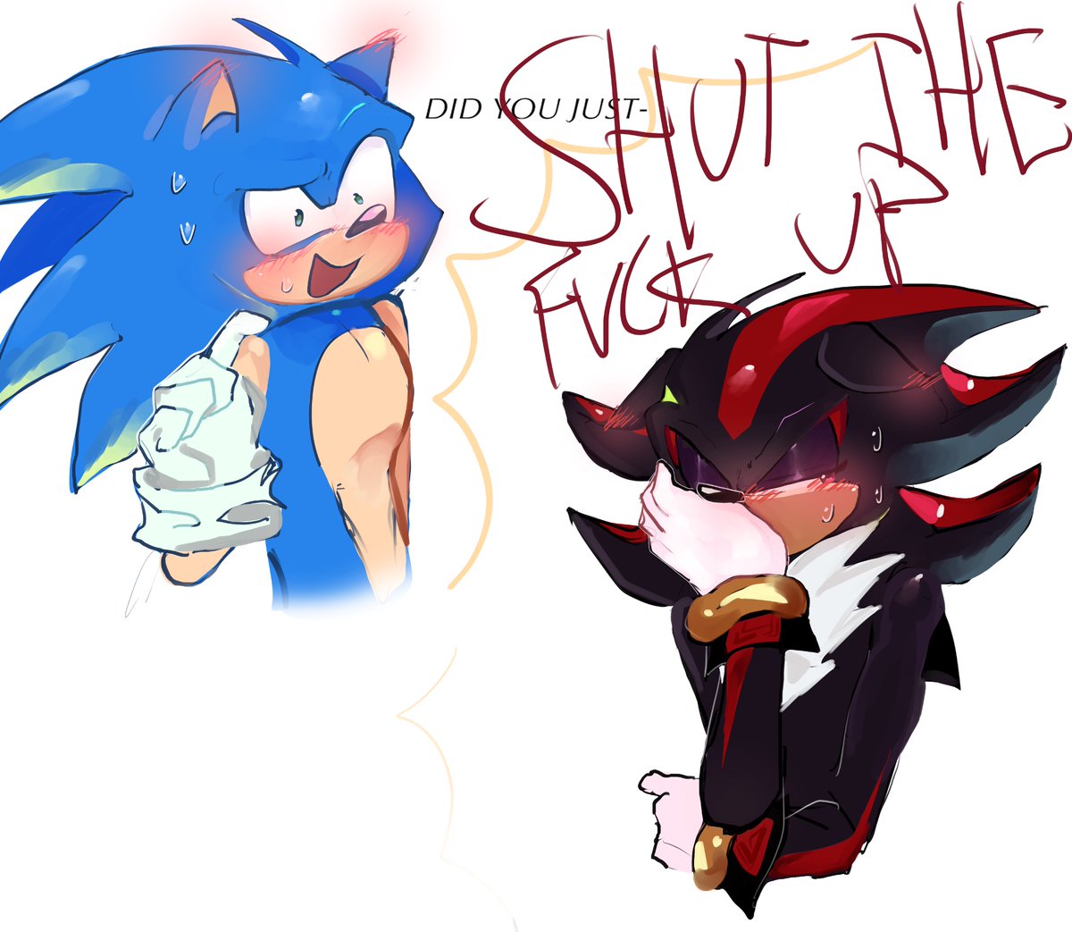 He can purr ⁉️

#sonadow #SonicTheHedgehog #ShadowTheHedgehog