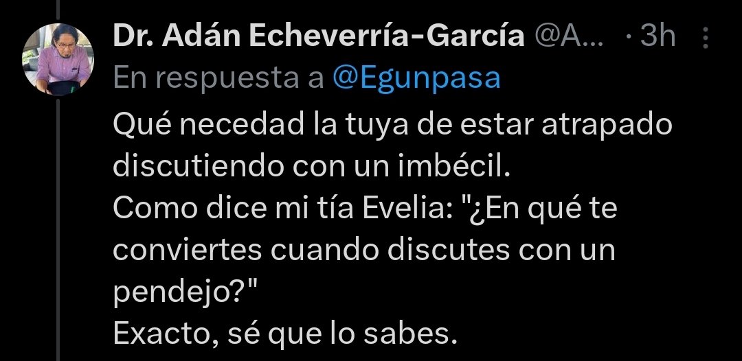 Si discutir segun tú a un pendejo me convierte en pendejo. ¿A que viniste entonces a discutir con un pendejo? Dale una vuelta campeón y no vayas a cuentas de otros que no sigues a dar lecciones.