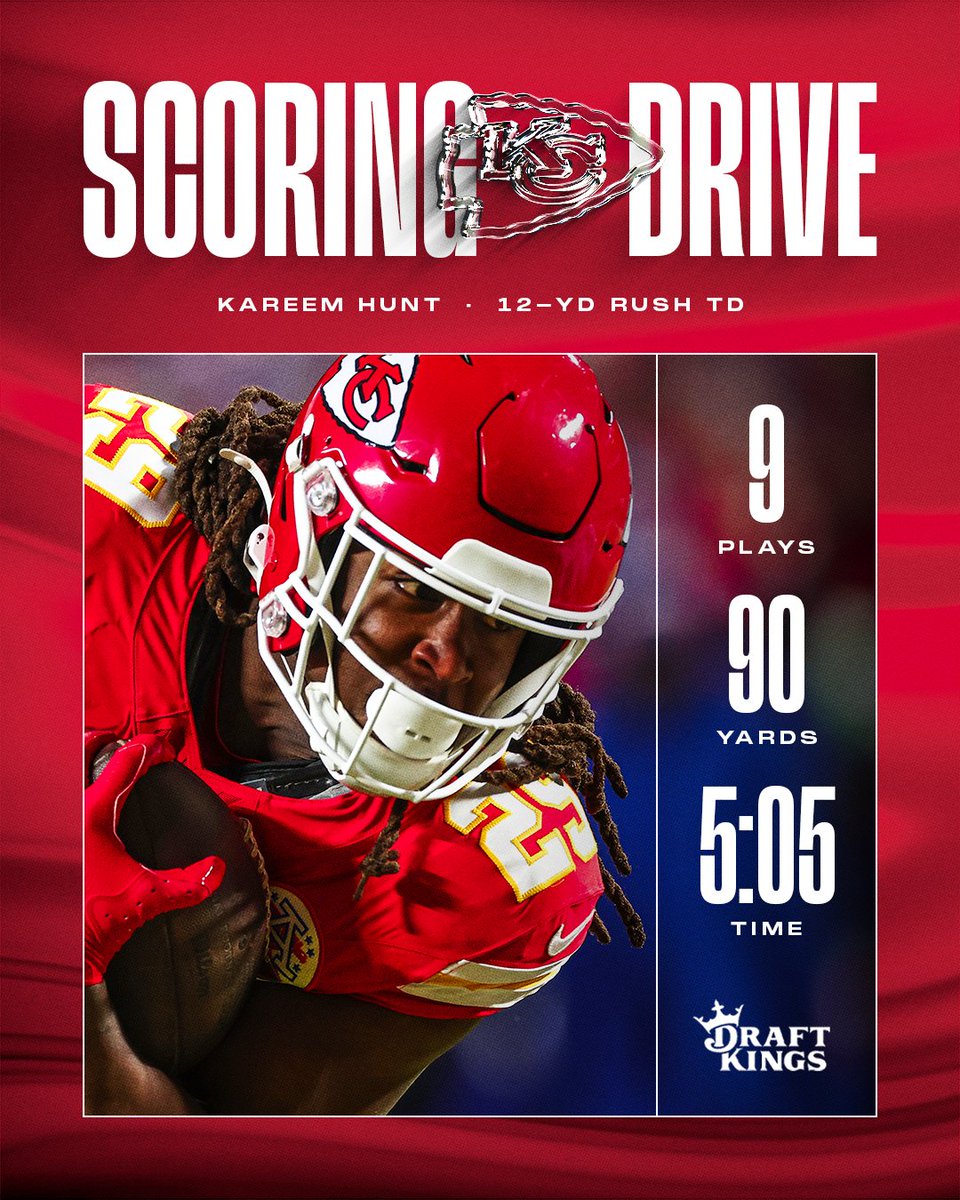 Chiefs's tweet photo. Offense started HOT 🥵 https://t.co/DnuxaQVoeo