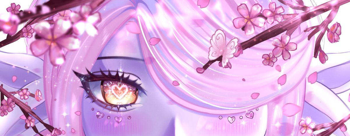 Just got my everfriend oc an eye commission for my twitter banner🥹it's so beautiful i could not be happier with it