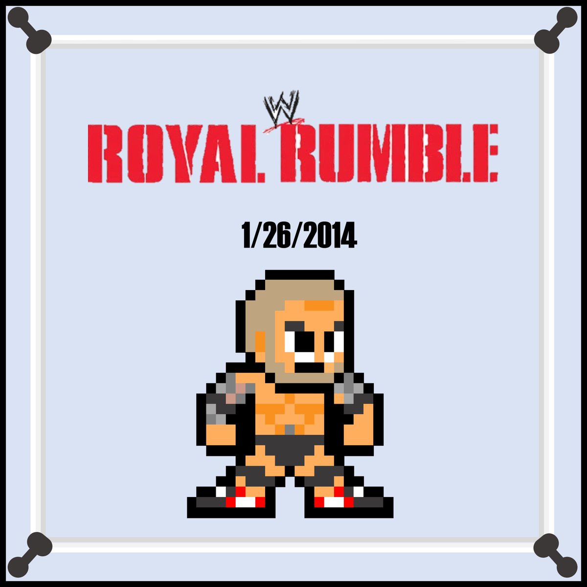 PixelStickArt's tweet photo. On this day in 2014, #WWERoyalRumble was held in Pittsburgh, PA. A returning #Batista won the Rumble match, last eliminating #RomanReigns! #wwe #wwf #aew #roih #nwa #nxt #wcw #ecw #pixelart #pixelartist #8bitart #8bitartist https://t.co/RgAT9dQm6r