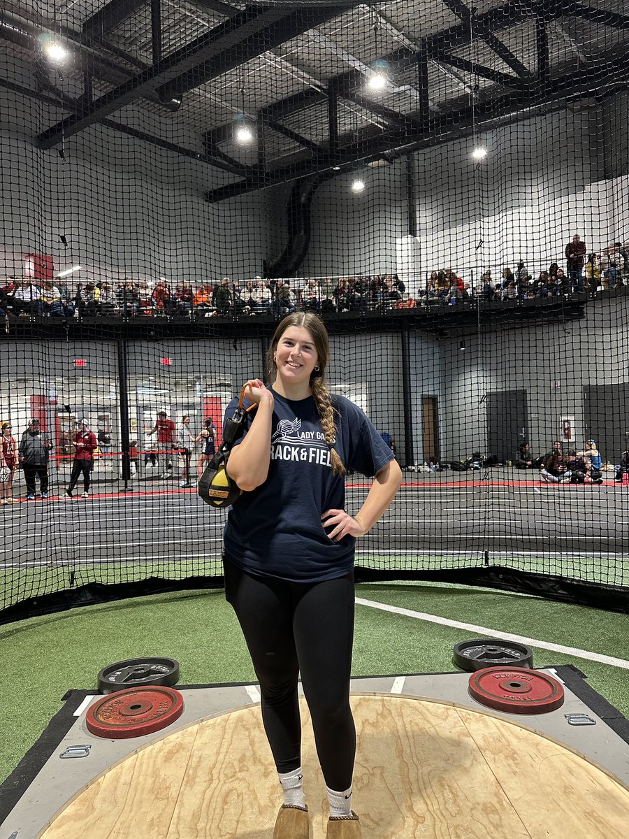 LadyGalesCC's tweet image. Aubree Beery breaks the school record in the weight throw with a throw of 50’ 9 1/4”!!!  #throwingfar #nextuprunfar32