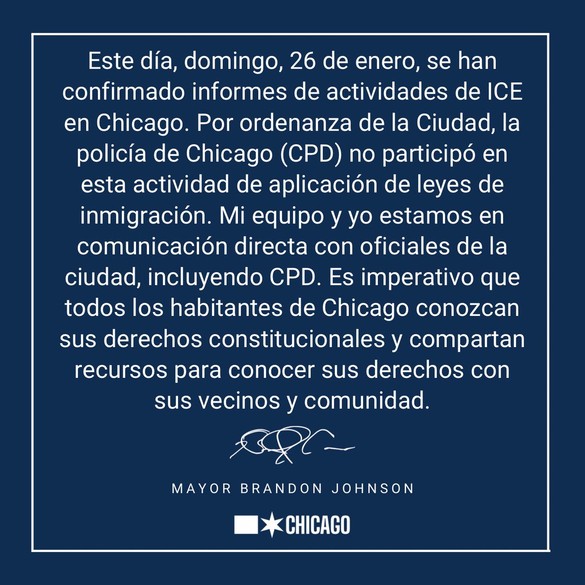 Mayor Brandon Johnson tweet media