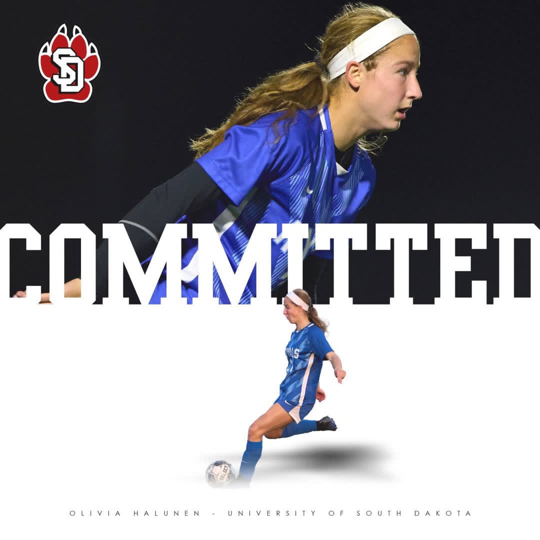 Olivia Halunen (@oliviahalunen) on Twitter photo I’m so excited to announce my commitment to the University of South Dakota. Thank you to my family, friends, teammates, and coaches for supporting me through it all. I’m so grateful for this opportunity! Go Yotes! ❤️🐾
<a href="/GAcademyLeague/">Girls Academy</a> <a href="/SalvoSoccer/">Salvo Soccer Club</a> <a href="/ImYouthSoccer/">ECNL/GA/Recruiting/College Soccer</a> <a href="/SDCoyotesSoccer/">South Dakota Soccer ⚽</a> I’m so excited to announce my commitment to the University of South Dakota. Thank you to my family, friends, teammates, and coaches for supporting me through it all. I’m so grateful for this opportunity! Go Yotes! ❤️🐾
<a href="/GAcademyLeague/">Girls Academy</a> <a href="/SalvoSoccer/">Salvo Soccer Club</a> <a href="/ImYouthSoccer/">ECNL/GA/Recruiting/College Soccer</a> <a href="/SDCoyotesSoccer/">South Dakota Soccer ⚽</a>
