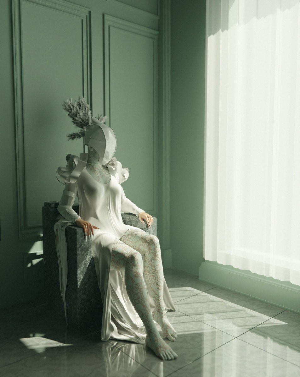 bkurtinecz's tweet image. ⠀Regency in Green

Created in @Blender 

3D, 2160 X 2720, 2025

#3D #3Dtexturing #3Denvironment #digitalart #art #artist #kurtinecz #blender3D #sketch #デジタル #美術 #サイバー #cyberart #digital #3Dartist #pastel #regency