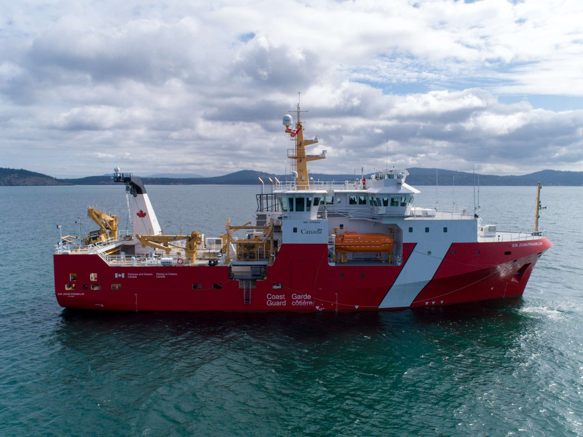 Seaspan's tweet photo. Happy Birthday @coastguardcan! 🥳🎉

Thank you for 63 years of protecting &amp; preserving Canadian waters from coast to coast 🍁 https://t.co/DVUlfdP22v