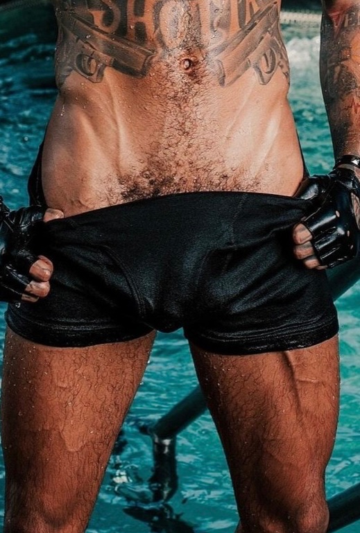 shirtless_male's tweet photo. NLE Choppa wet #dickprint for #Playgirl Magazine 💦🍆 https://t.co/pIEk9z5Xkl