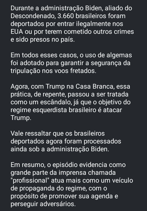 Gente nós estamos acompanhando em tempo real um exemplo de como ocorre a manipulação midiática em conformidade com as diretrizes do REGIME ESQUERDISTA.