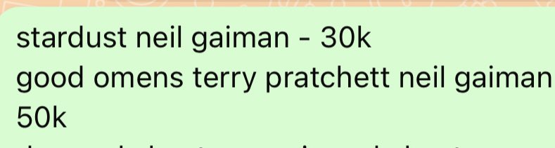 gadiskreteg's tweet photo. good omens terry pratchett neil gaiman &amp; stardust neil gaiman

harga tertera

tags: pertanda-pertanda baik serbuk bintang wts jual dijual preloved buku bekas murah #wts #preloved #jualbuku https://t.co/m52qR1cWhT