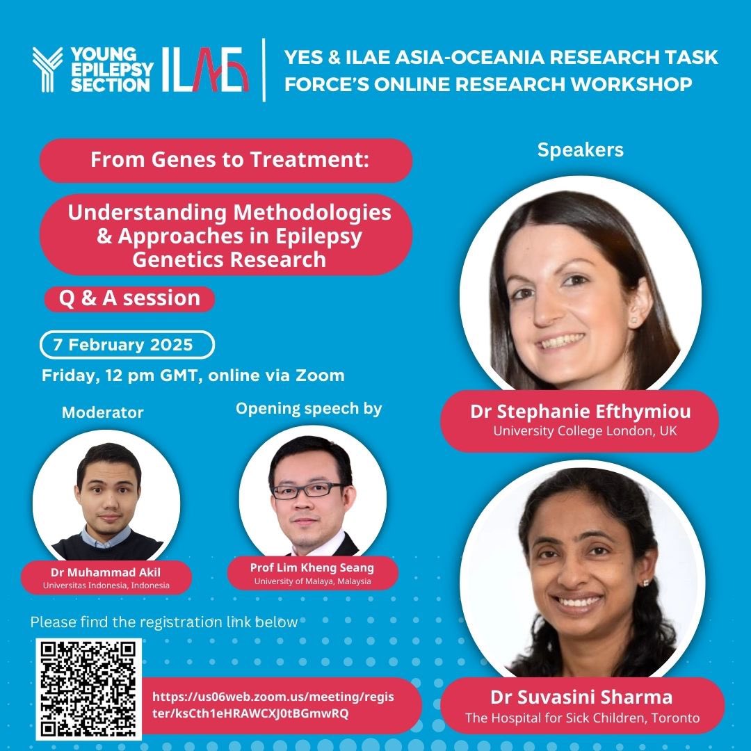 Akil Yerilwan (@akilyerilwan) on Twitter photo Dear colleagues,
We invite you to attend our first research workshop: From Genes to Treatment: Understanding Methodologies and Approaches in Epilepsy Genetics Research, Feb 7, 2025, 12:00 PM London
Register here:
lnkd.in/g4NP-iFT
<a href="/drasrannaneuro/">Dr Ajay Asranna</a> <a href="/MdFarooq_Shaikh/">Dr. Mohd. Farooq Shaikh</a> Dear colleagues,
We invite you to attend our first research workshop: From Genes to Treatment: Understanding Methodologies and Approaches in Epilepsy Genetics Research, Feb 7, 2025, 12:00 PM London
Register here:
lnkd.in/g4NP-iFT
<a href="/drasrannaneuro/">Dr Ajay Asranna</a> <a href="/MdFarooq_Shaikh/">Dr. Mohd. Farooq Shaikh</a>