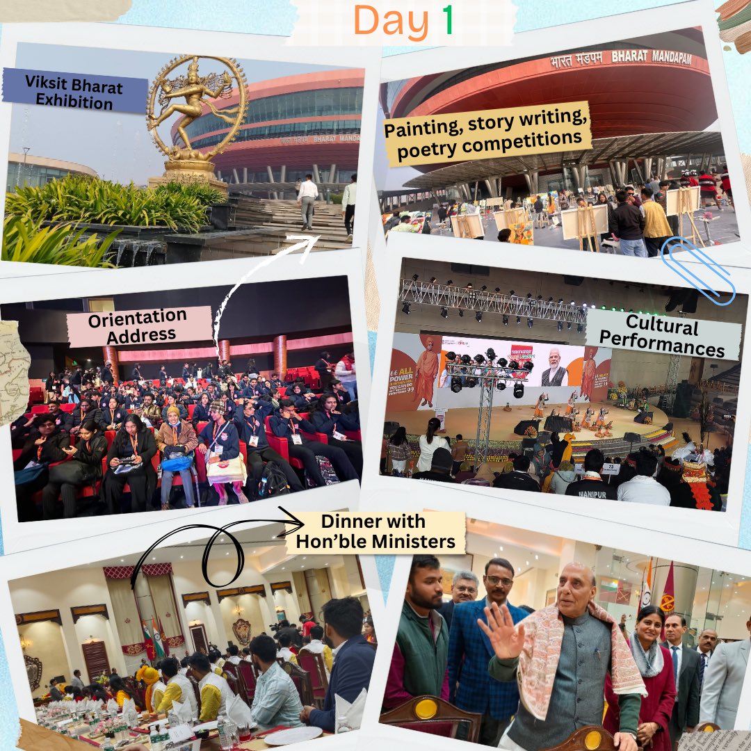 nss_miranda's tweet photo. NSS, Miranda House participated in the National Youth Festival from 10th-12th Jan themed ‘Viksit Bharat.’ The event featured inspiring Young Leaders’ Dialogues, cultural performances, and competitions. #NationalYouthFestival #ViksitBharat https://t.co/KZvjWhpbAe