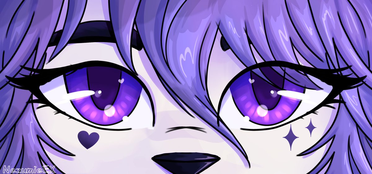 Another eye banner comm done 

I dont normally include the hair but I think it turned out alright, I might upload the speed paint so you can watch me fight for my life with the hair's details. 

Something like this is $10

#furry #furryartist #furryart #digitalart