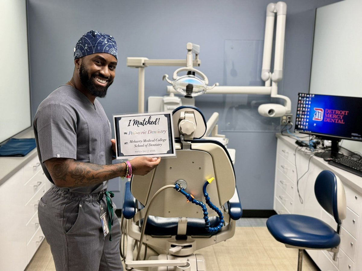 ___brandonjames's tweet photo. I am so excited to announce that after receiving my Doctor of Dental Surgery degree in May, I will be furthering my education in the specialty of pediatric dentistry at Meharry Medical College! 
Cheers to more learning and growth with the Meharry Peds Residency Class of 2027! https://t.co/rZi16bgQzm