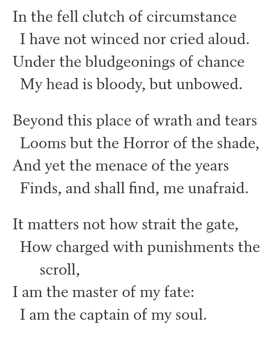 elarbicn's tweet photo. William Ernest Henley - "Invictus" https://t.co/YHTZ0GvEFF