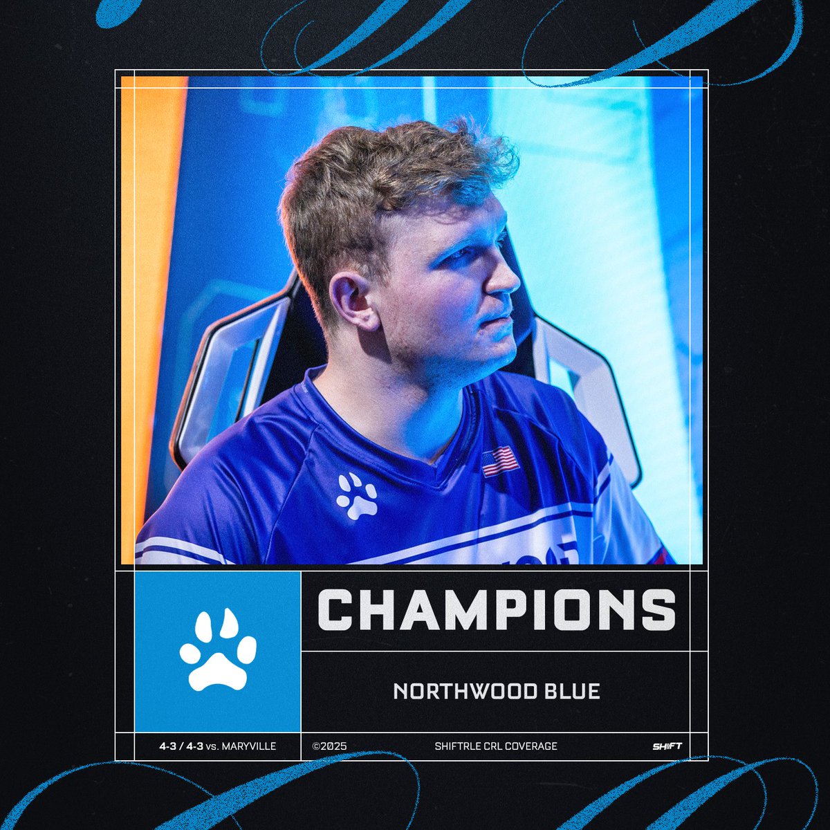 ShiftRLE's tweet image. .@NorthwoodEsport wins two straight game 7s over Maryville to take home the #CRL Open #2 Title!!

🥇 @hockE_RL 
🥇 @creamzrl 
🥇 @kzineel