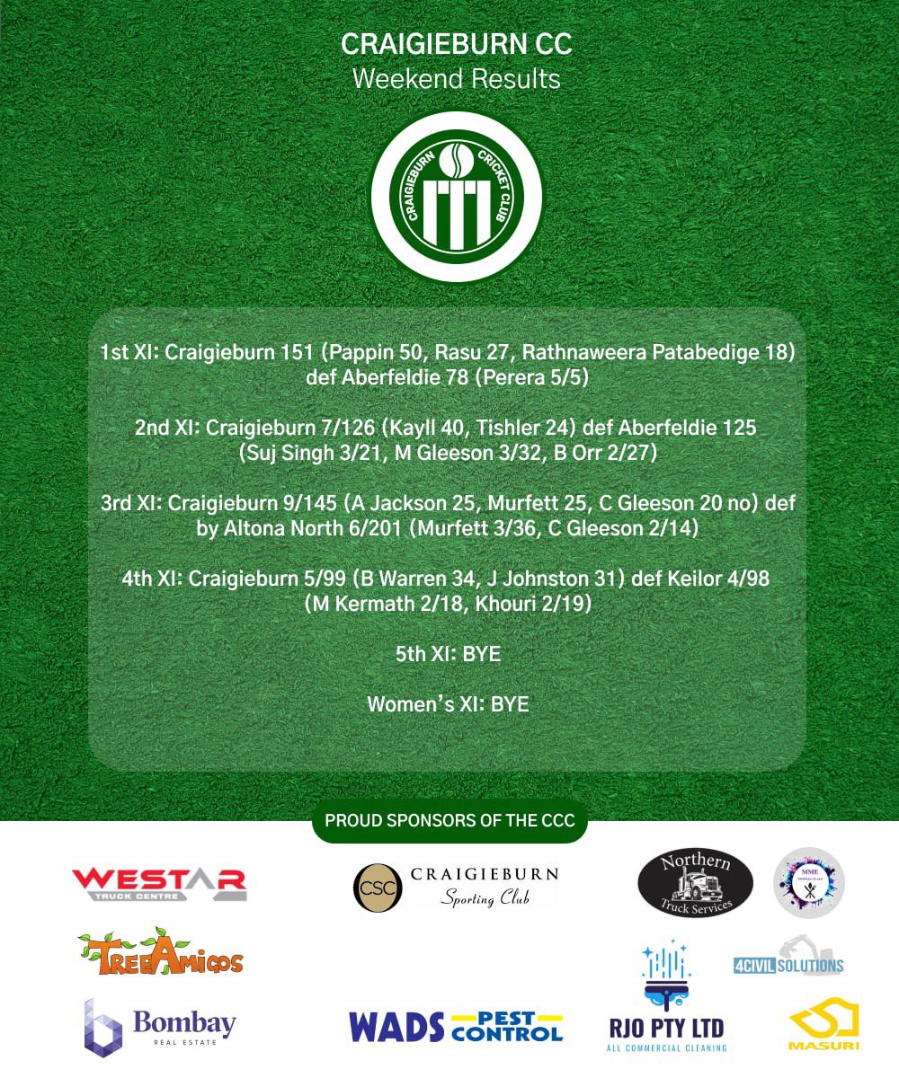Craigieburn CC tweet media