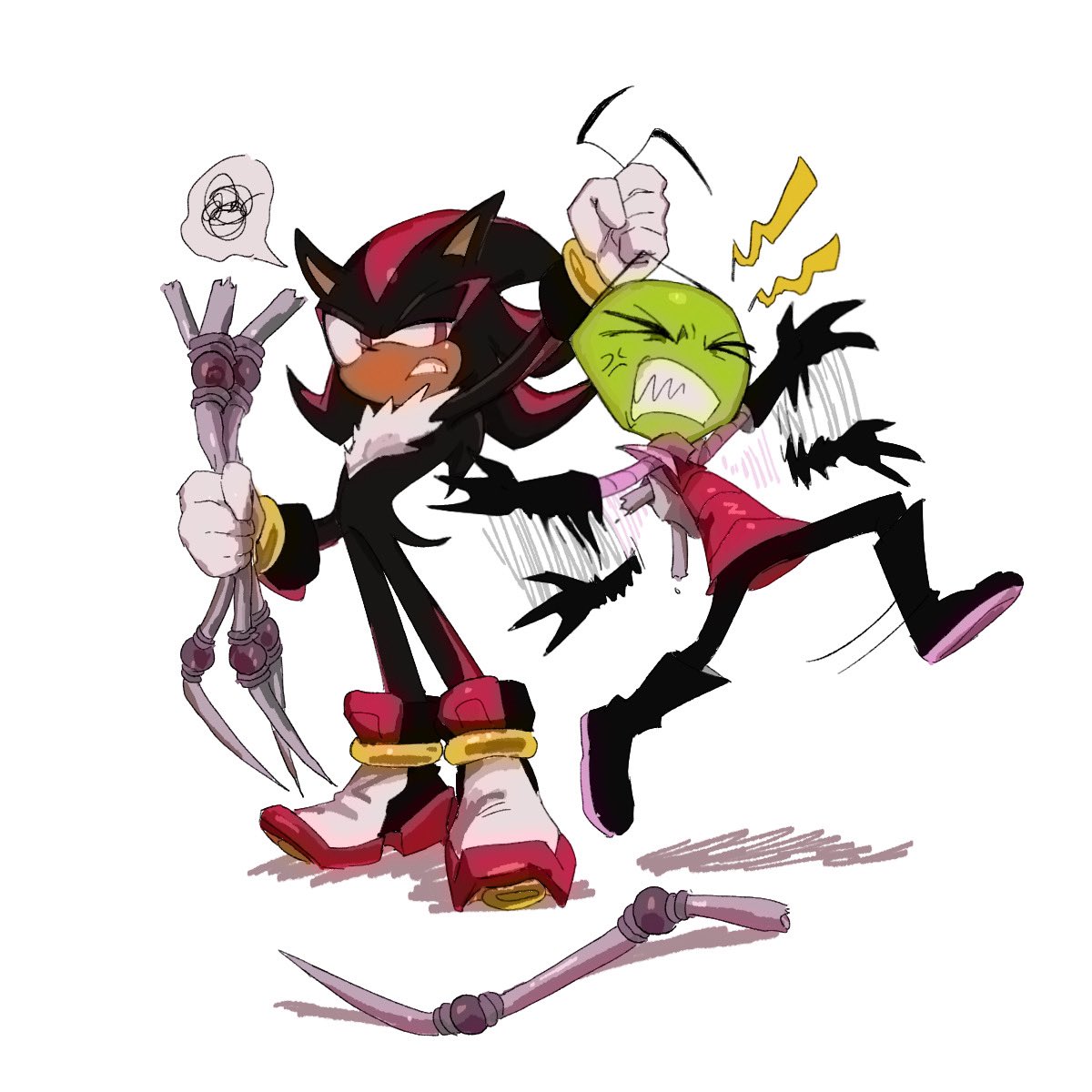 I FEEL BAD SAYING THIS BUT SHADOW WOULD ANNIIIIIIIIHILATE HIM . sniffle he wouldn’t even have to remove the inhibitor rings.. sniffle