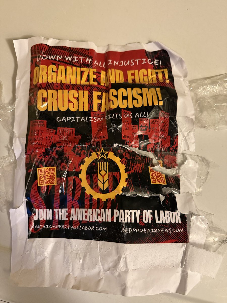 SacWalkSafe's tweet image. My comrades helped cut down this trash at McKinley Park today.  “Down with all Injustice. Capitalism Kills Us All”. American Party of Labor can kiss my 🫏