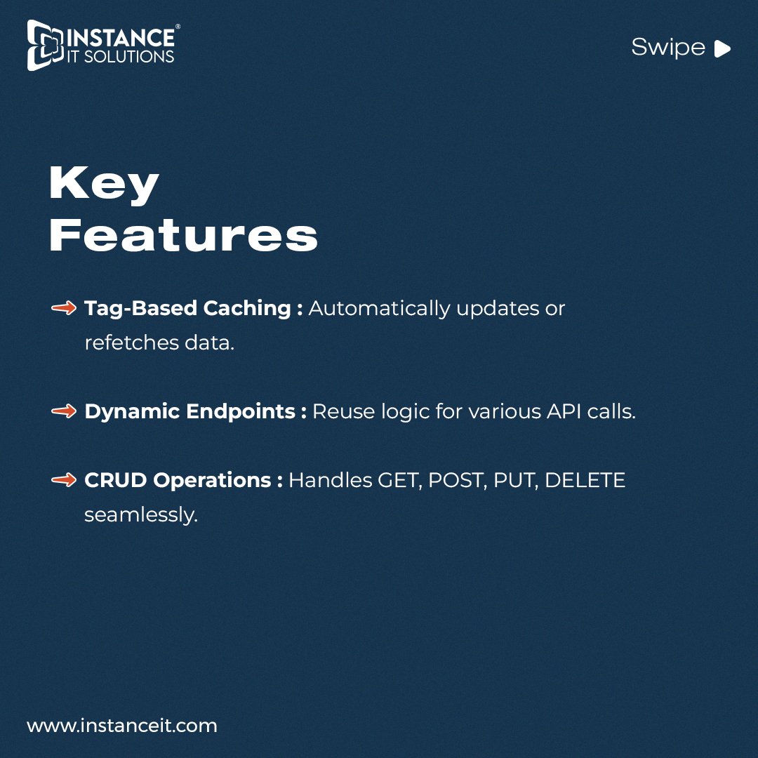 instance_it's tweet image. 🚀 Simplify your API integration with RTK Query – the ultimate tool for seamless data fetching and caching in React apps 💡

Follow: @instanceitofficial
Visit: instanceit.com
Contact: +91 79902 31399

#RTKQuery #ReduxToolkit #ReactJS #APIIntegration #WebDevelopment