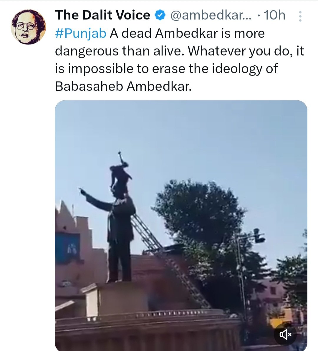 neha_laldas's tweet photo. ‼️ Misinformation Alert‼️
The accused who vandalized Ambedkar's statue in Amritsar is a dalit himself.
Now Question is:
If a dalit person attacks Ambedkar's statue, why are dalit activists protesting & who are they protesting against???? https://t.co/UDAaU09FUW