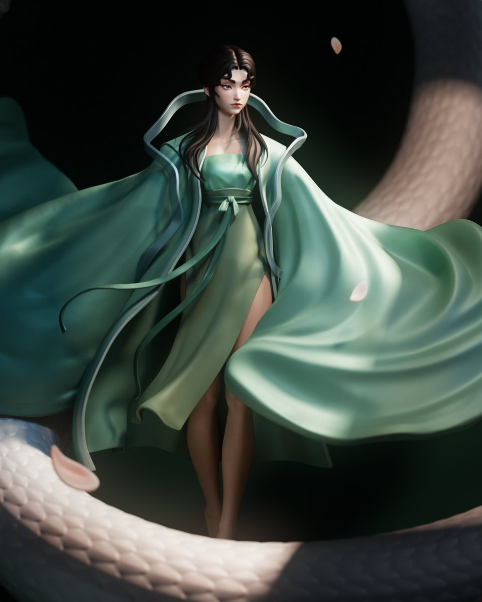 Happy Snake Year! 
Pushing myself create something more dynamic this year.
🐍🐍🐍
fully sculpted in zbrush and render in marmoset with polypaint