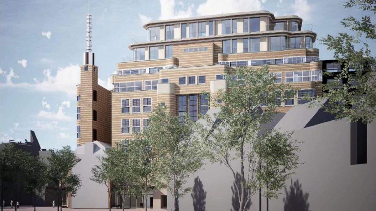 V&amp;D-gebouw Haarlem-centrum wordt hoger. Nieuwe, achtste verdieping in de maak haarlemsdagblad.nl/regio/haarlem/…