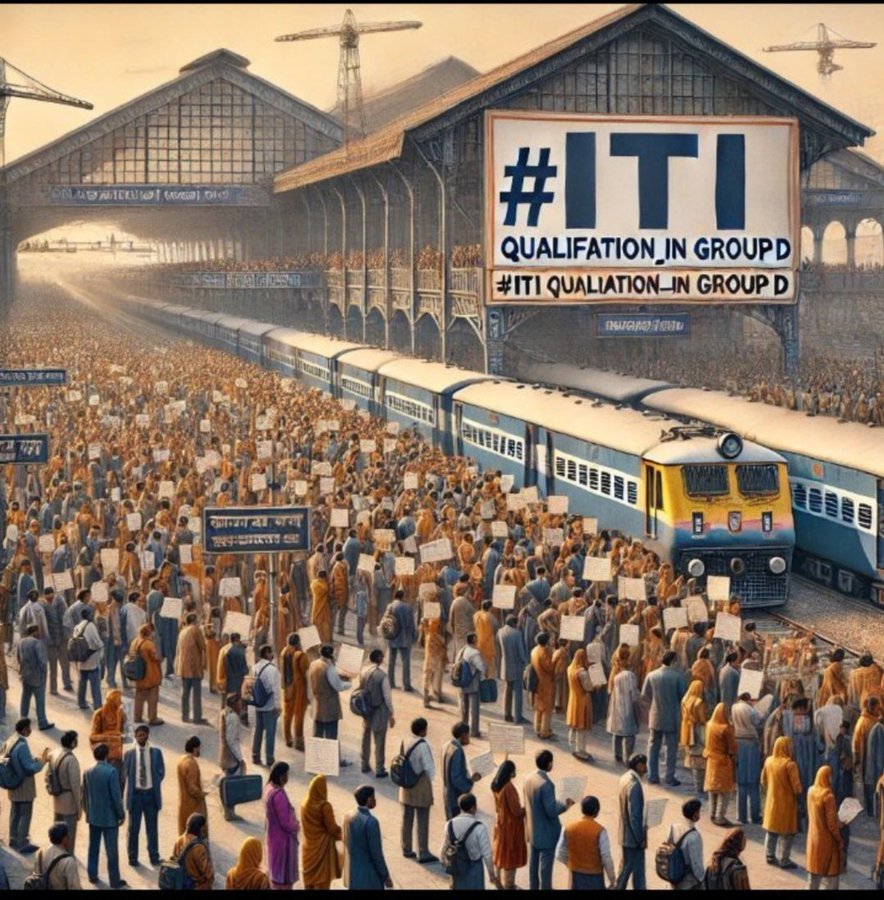suman_pakad's tweet photo. Railway  मंत्रालय ने बहुत बड़ी चाल चली है,ITI और 10वी PASS में फूट डालो और बांट दो,ये नही चलेगा 32000 Vacancy एक भीख है। तत्काल VACANCY 1 LAKH बढ़ाये Technical Post पर ITI लागू हो ! 50000 पद ITI,50000 पद 10वी पास। @RailMinIndia  #RRB_Level1_Increase_Vacancy_Separate_10th_And_ITI
#RRB_Level1_Increase_Vacancy_Separate_10th_And_ITI