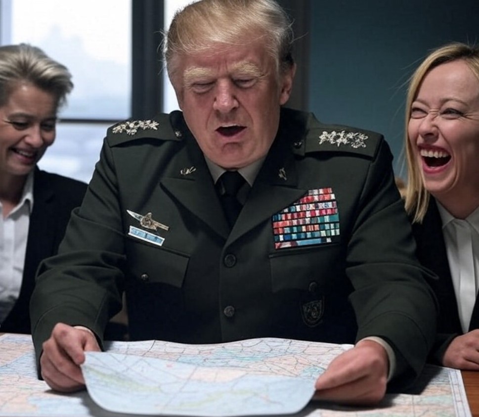 ottolinatv's tweet photo. Quello a cui stiamo assistendo è una Blitzkrieg per tentare di salvare l'Impero

come durante quella del secolo scorso, il nuovo Führer può contare sul sostegno incondizionato della destra reazionaria, sempre pronta a idolatrare l'uomo forte del momento, e sulla complicità dei liberali, che hanno sempre come unica priorità difendere gli affari delle oligarchie che gli pagano lo stipendio

come l'altra volta, a fermarlo ci dovranno pensare poi Russia e Cina. Ma solo dopo che avrà raso definitivamente al suolo il Vecchio Continente

non so quanto sia ancora il caso di dare il rituale buogiornissimoh