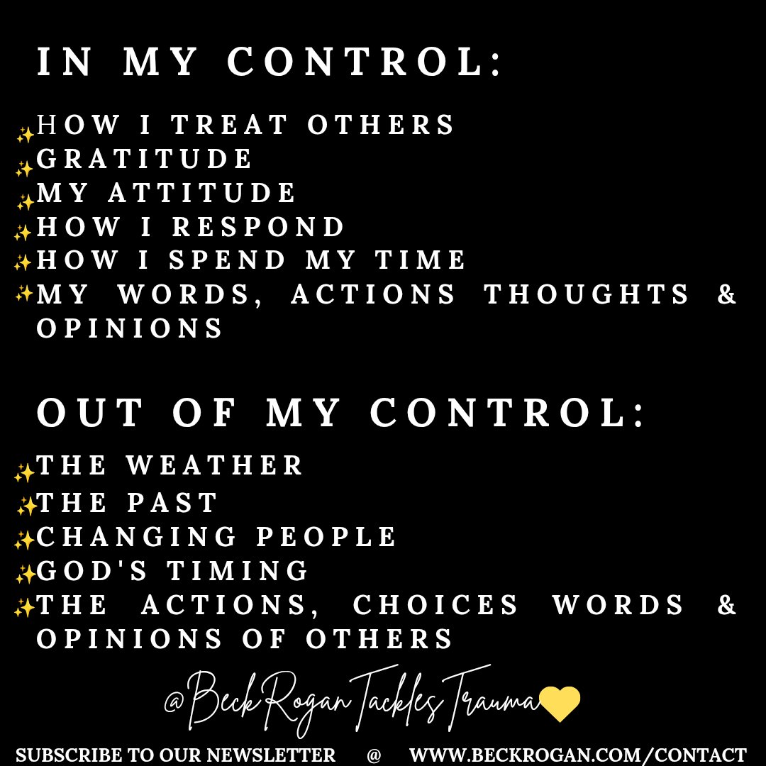 TheBeckRogan's tweet photo. Lets act within our circle of control and surrender that which we cannot control so it does not damage and destroy our time.
#Beckrogantacklestrauma
#selfcare
#empowerment
#womensupportwomen
#menshealth
#selfimprovement
#traumasurvivors
#Beckrogan https://t.co/CYwk7gpNtR