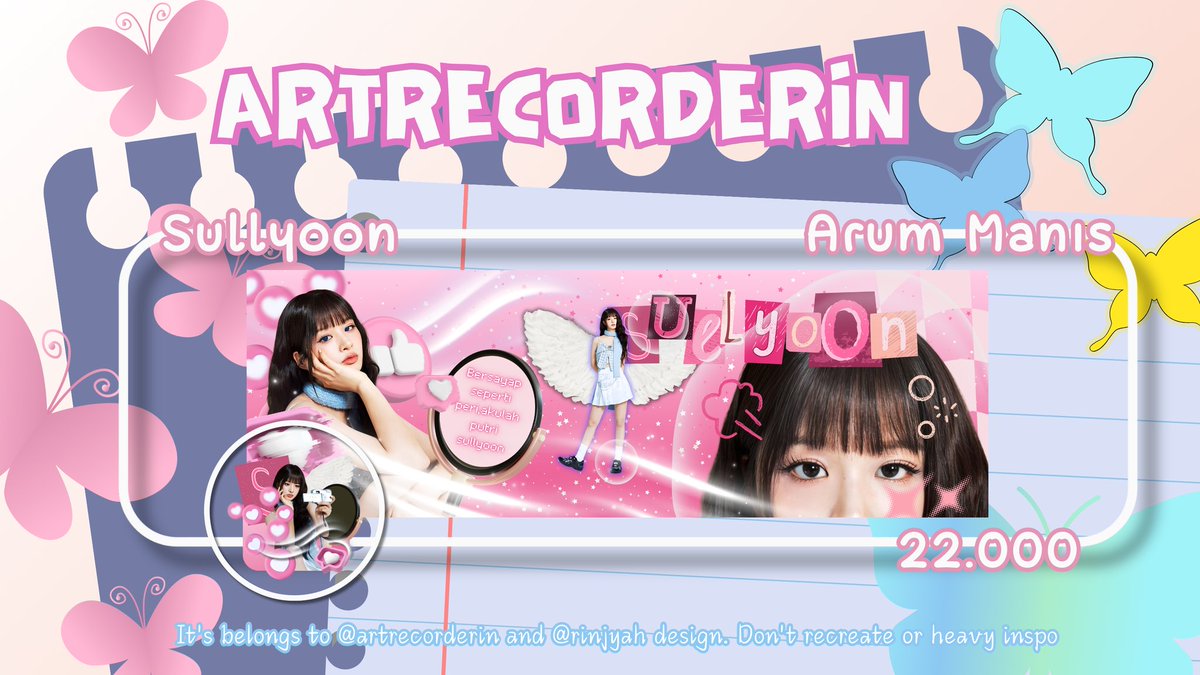 Help RT TYSM

Arin ada layout sullyoon yang sangat manis seperti arum manis yang siap meleleh di mulut! Pinkish power siap mempercantik profile kamu! Tunggu apa lagi yuk take layout gemas ini hanya di <a href="/artrecorderin/">arin ♡</a> 

#zonauang #zonauang️ layout RS nmixx sullyoon