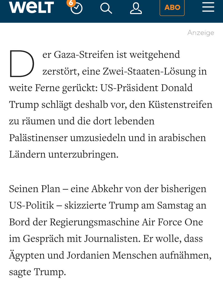 Samson_Gerhard's tweet photo. .

#Trump will Palästinenser aus #Gaza wegsiedeln &amp;
dort ein blühendes Land aufbauen

Weil genau das mit Palästinensern nicht geht,
will die außer Dumm #Deutschland auch keiner,
nicht mal Araber-Staaten

Soll #Musk doch schnell seine Mars Mission starten,
dort wäre Platz https://t.co/dLdBC5DE1X