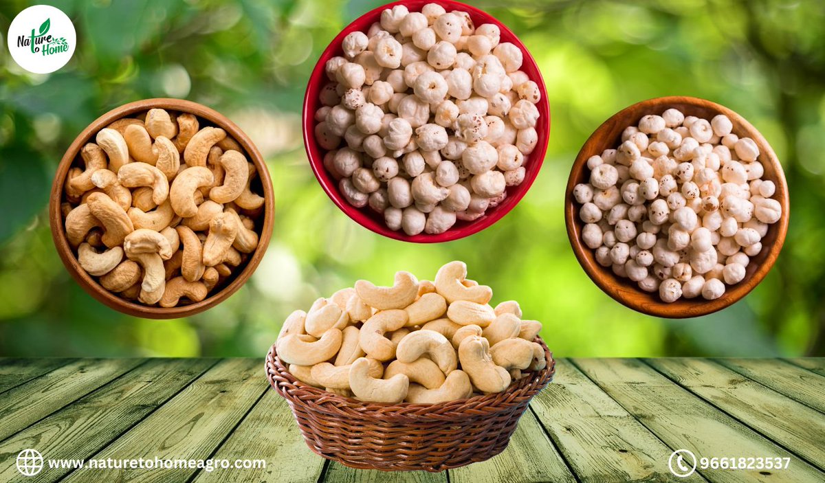 Naturetohome's tweet image. Fresh cashews and makhana straight from nature to your home.
Order now
Call us at 9661823537 
visit now naturetohomeagro.com
#Cashews #Makhana #foxnuts #makhana #snacks #healthysnacks #RepublicDay2025 #RepublicDay #ElvishYadav #Colombia #PoliticsNation #RajatDalal #MahaKumbh