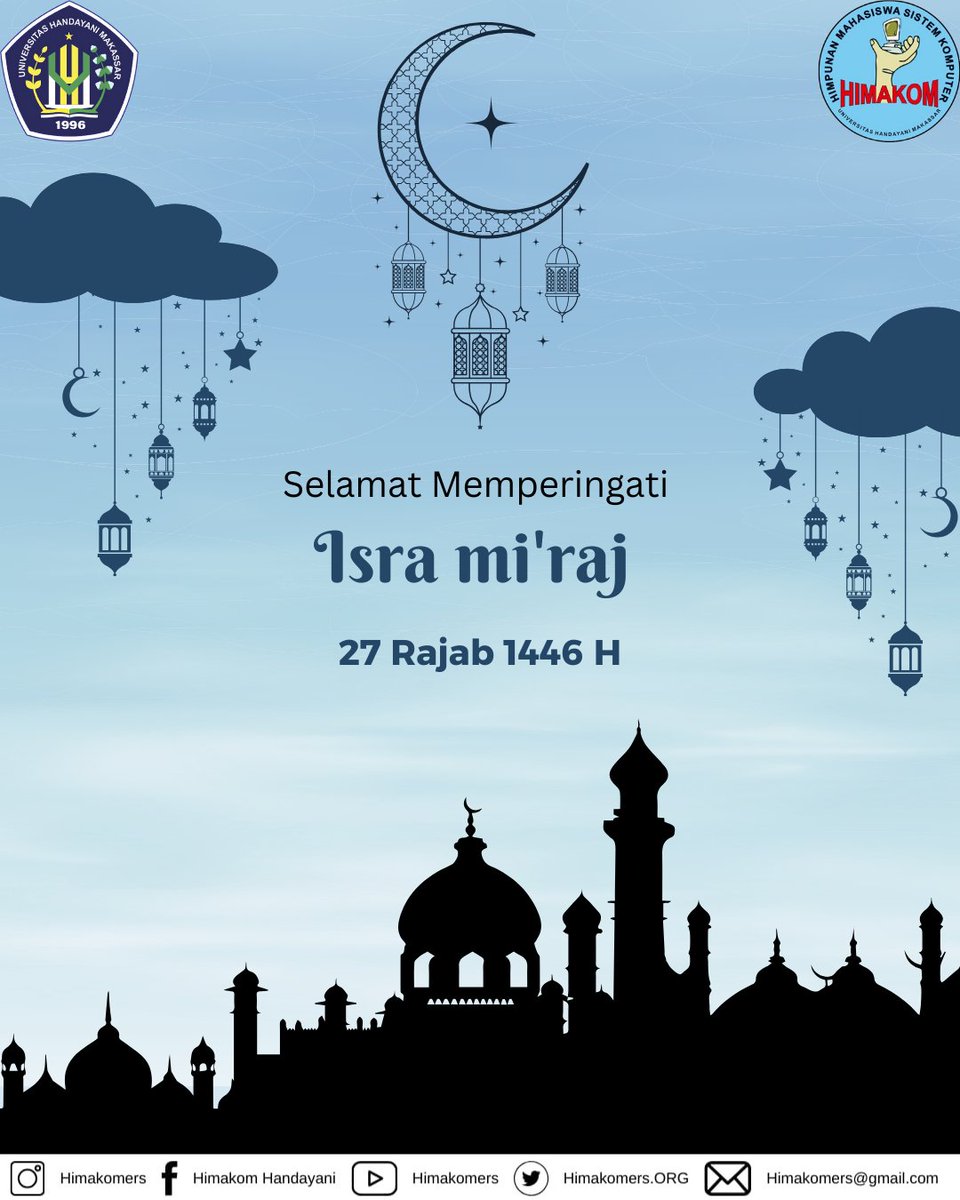 himakomers_org's tweet photo. Selamat Memperingati Isra Mi'raj 2025

HIDUP HIMAKOM✊🏻💙 https://t.co/47AuWFHssF