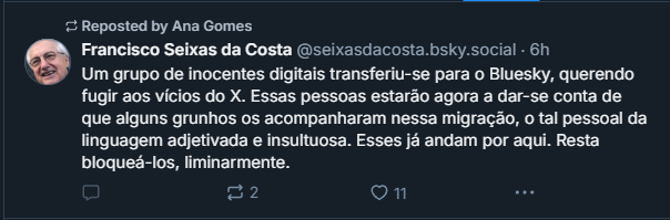 Muito tolerantes a opiniões de facto...