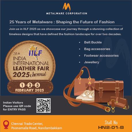 metalwareindia's tweet image. .Belt Buckle
.Bag Accessories
.Footwear Accessories
.Jewellery

𝐒𝐓𝐀𝐋𝐋 / 𝐇𝐀𝐋𝐋 𝐍𝐔𝐌𝐁𝐄𝐑: 𝐇𝐍𝟎𝟐-𝟎𝟏-𝐁

#IILF #IILF2025 #LeatherFair #FashionEvent #ChennaiTradeCentre #LeatherCraftsmanship