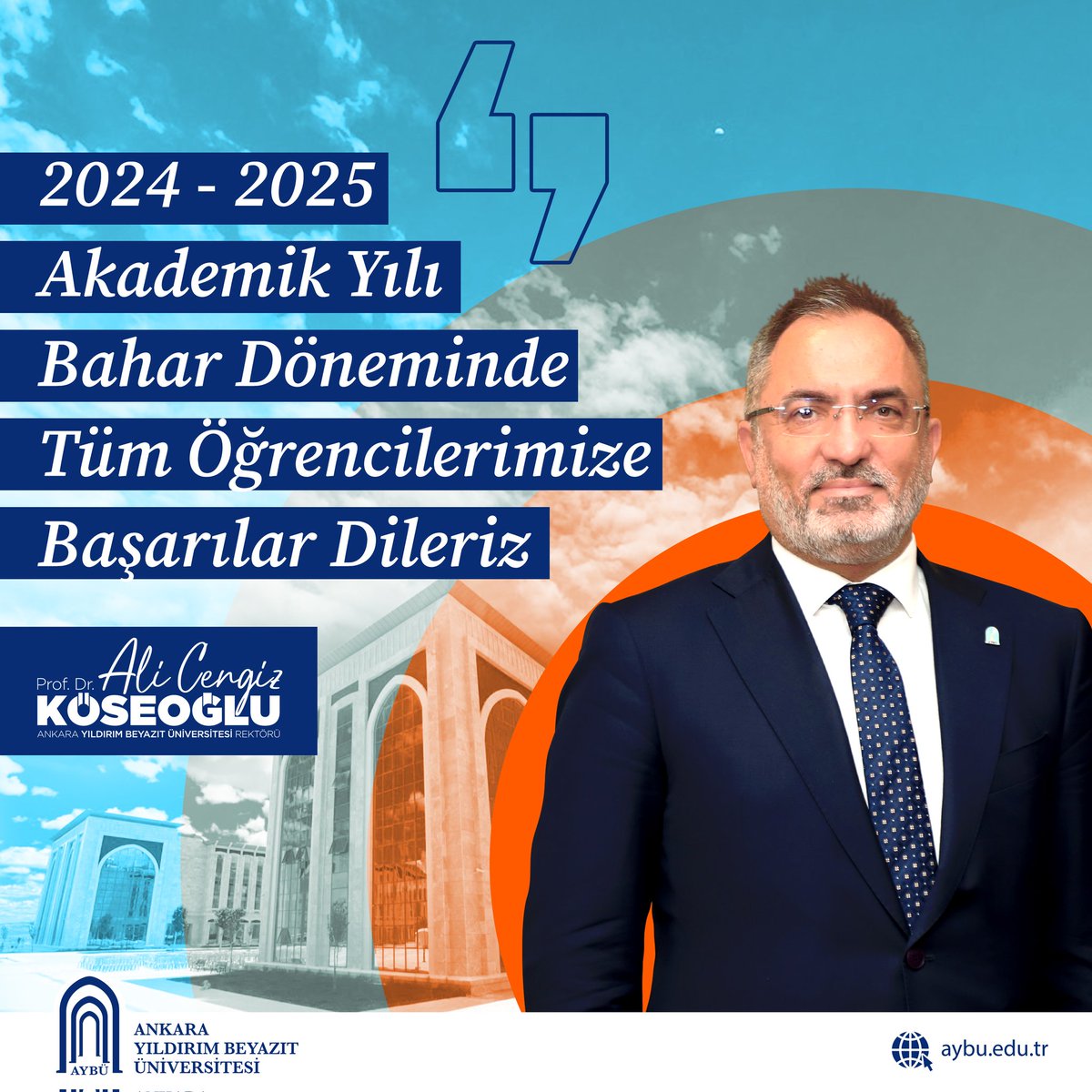 Ankara Yıldırım Beyazıt Üniversitesi (@ybuankara) on Twitter photo 2024 - 2025 Akademik Yılı Bahar Döneminde tüm öğrencilerimize başarılar dileriz.
<a href="/acengizkoseoglu/">Ali Cengiz Köseoğlu</a> 2024 - 2025 Akademik Yılı Bahar Döneminde tüm öğrencilerimize başarılar dileriz.
<a href="/acengizkoseoglu/">Ali Cengiz Köseoğlu</a>