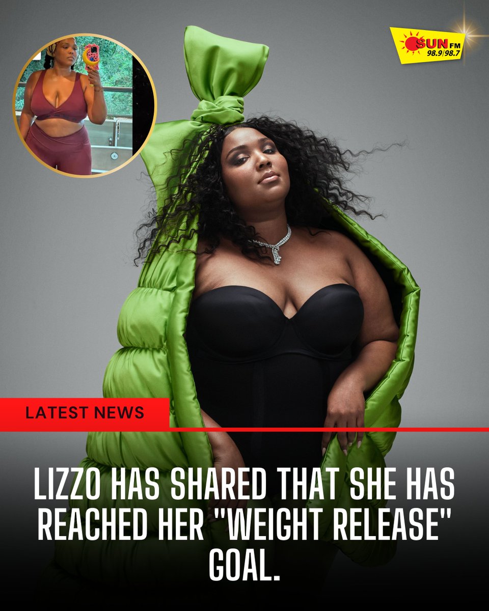 sunfmlk's tweet image. Lizzo has hit a major milestone in her wellness journey! The 36-year-old singer proudly revealed on social media that she reached her "weight release" goal—a term that emphasizes a holistic and balanced approach to health.
#Lizzo #WeightRelease #BodyNeutrality #WellnessJourney