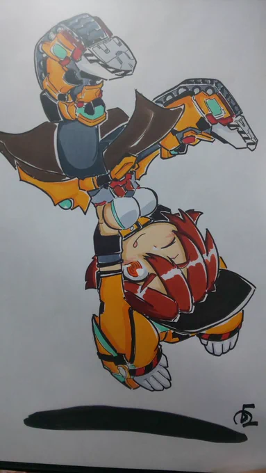 アナログイラストでコピックで色付けるのも楽しいぞ 