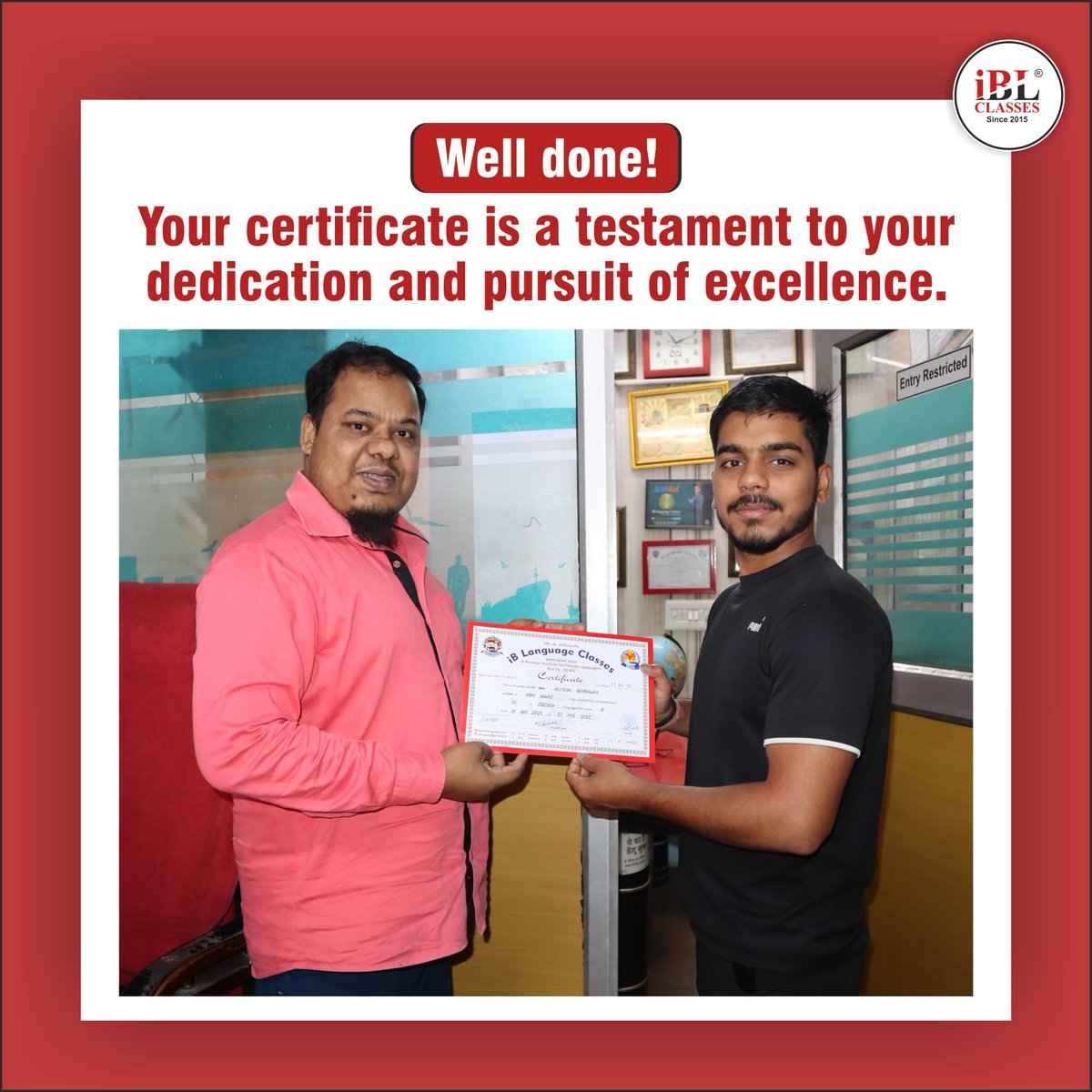 IbLanguages's tweet photo. The Founder of IBL Classes Md. Ashique Elahi welcomes with wholeheartedly those students who want to learn Foeign Languages or build their career in Foreign Languages.
You may visit our websit : https://t.co/YI9BM5Epx9
#languagecourses
#certification
#certificationceremony https://t.co/PGOyPLsh7J