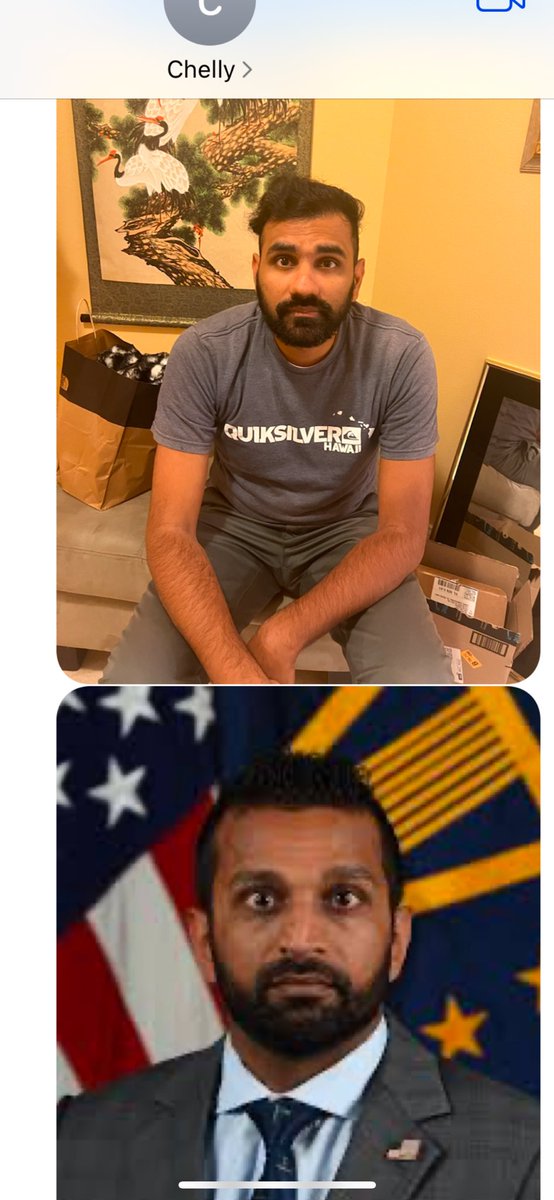 Yall ruthless <a href="/Kash_Patel/">Kash Patel</a> everyone saying we look alike 😆