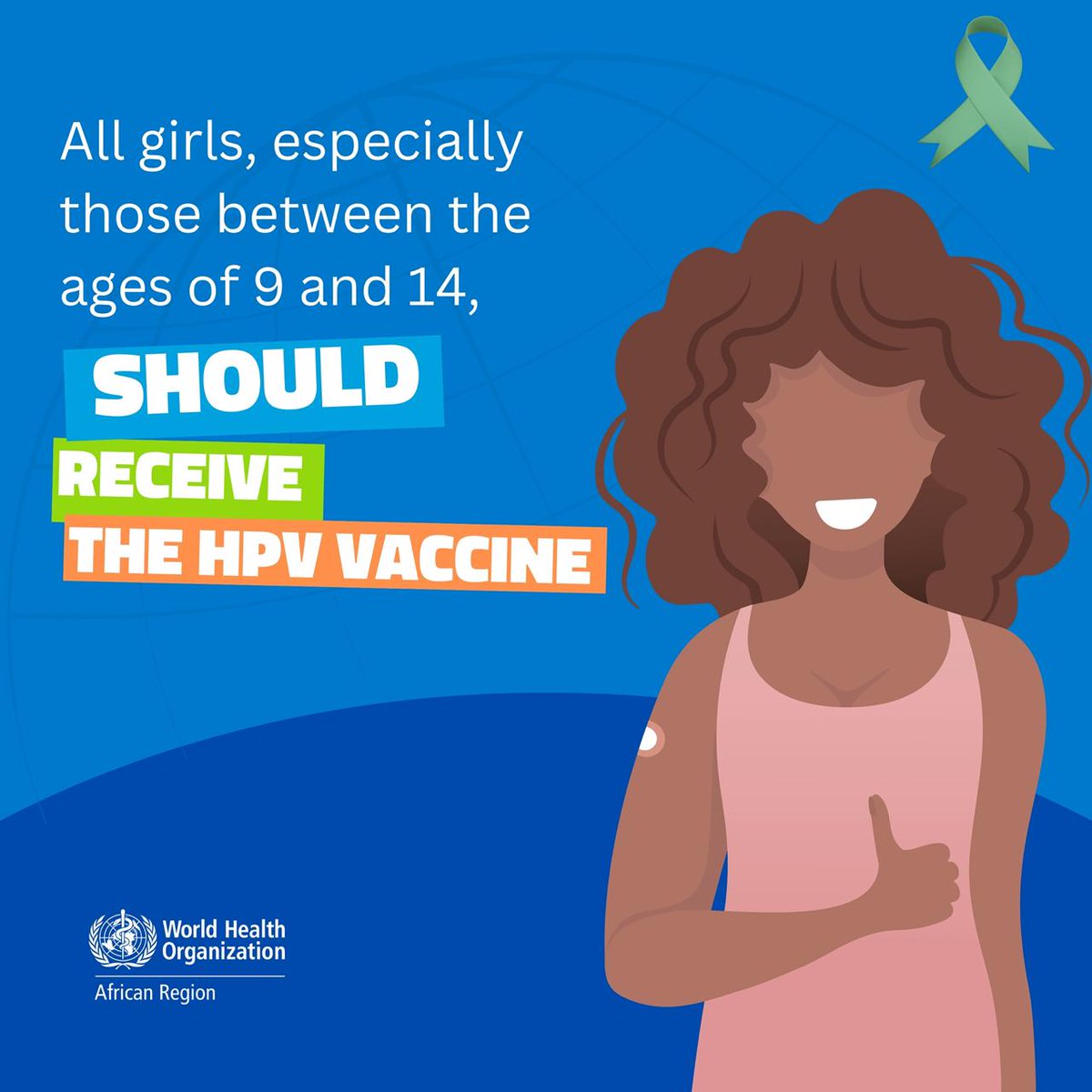 HPV vaccination is one of the most effective ways to prevent cervical cancer.

It’s recommended for all girls, everywhere, to protect against cervical cancer later in life.

Get informed.
Get screened.
Get vaccinated

#CervicalCancerAwarenessMonth