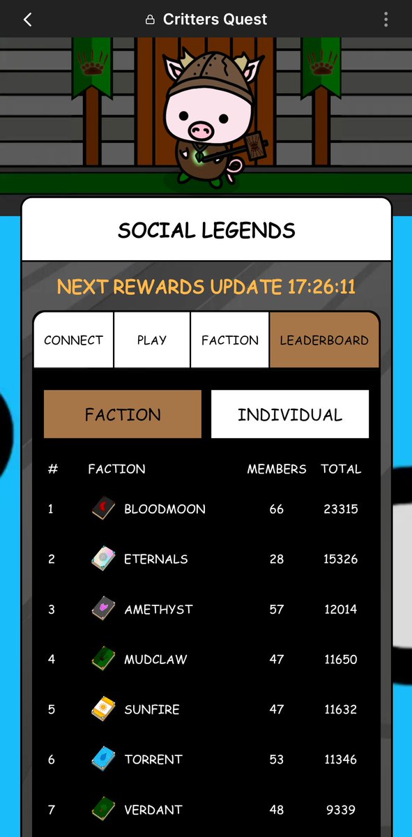 simotuki_nao's tweet photo. ✅@crittersquest
🥩NFT staking Day 4
⚔ I have to work harder for the team to win!
#MUDCLAW $QUEST https://t.co/4nc50H3ULh