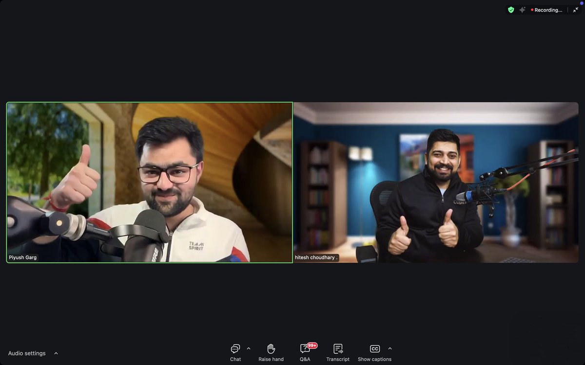 aryankumar_dev's tweet image. 💻✨ Amazing paired programming session in ChaiCode Cohort with @Hiteshdotcom & @piyushgarg_dev!
Live coding was a game-changer. 🚀🌐 Grateful for the guidance! 🙌
#WebDevelopment #ChaiCodeCohort #PairedProgramming