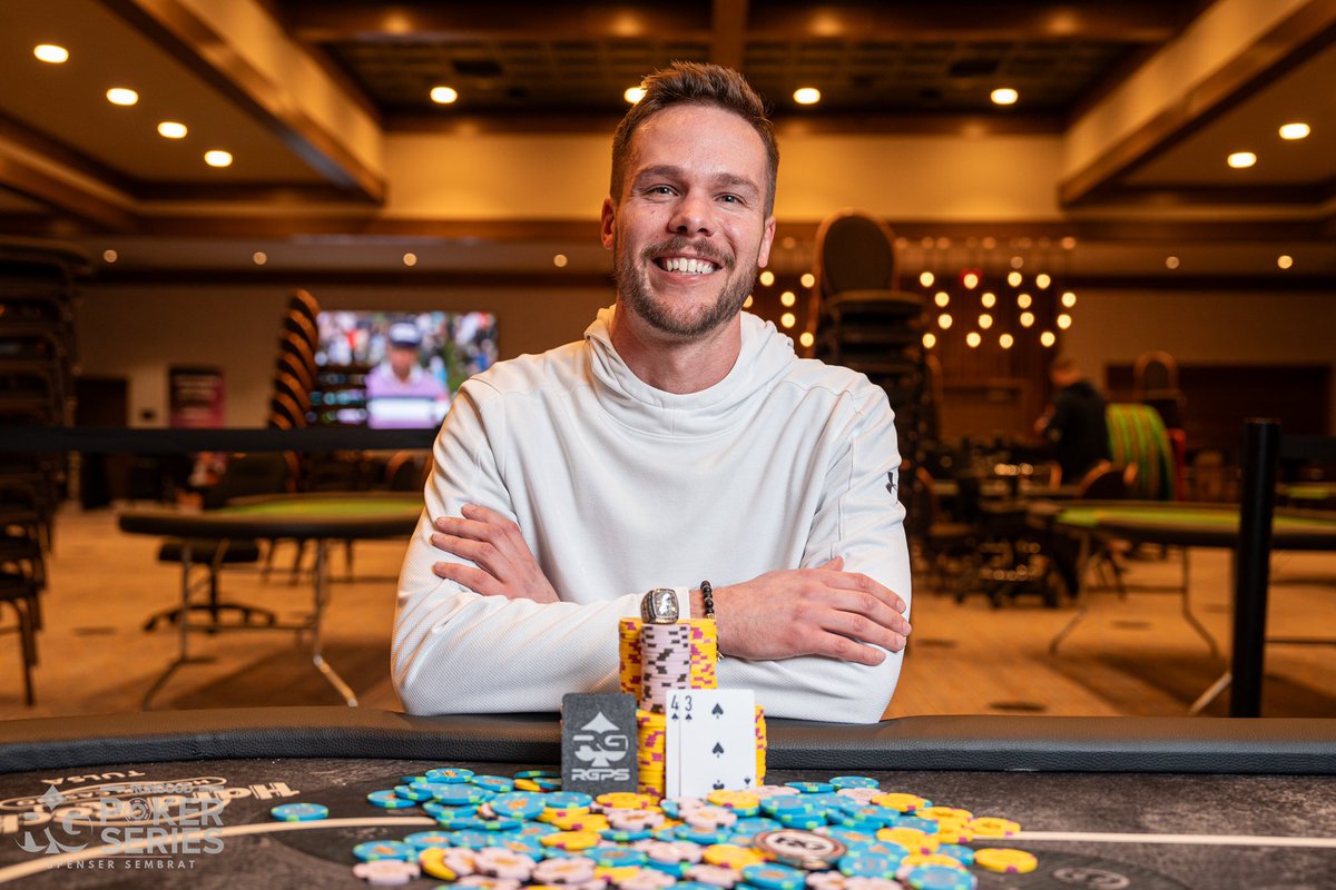RunGoodGear's tweet photo. Brian Craig Wins First RGPS Main Event Of The Year at @TulsaHardRock! ($70,169) 

Read the full PokerNews recap: 🔗 https://t.co/38WcnDfv3x https://t.co/4Kff1j9kd8